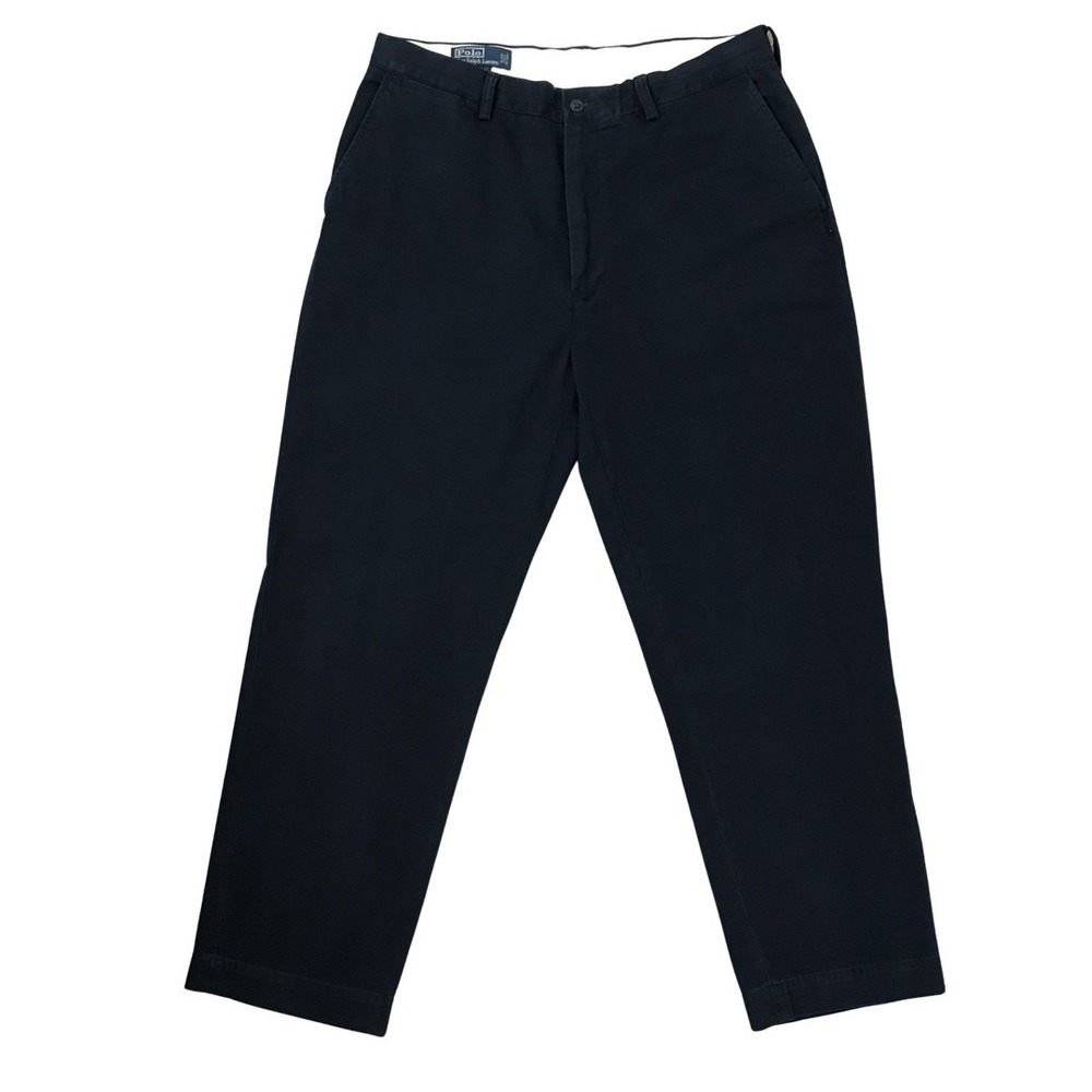 Polo Ralph Lauren Prospect Pants Mens 36x30 Navy Chinos Preppy Classic Slacks - Picture 2 of 12